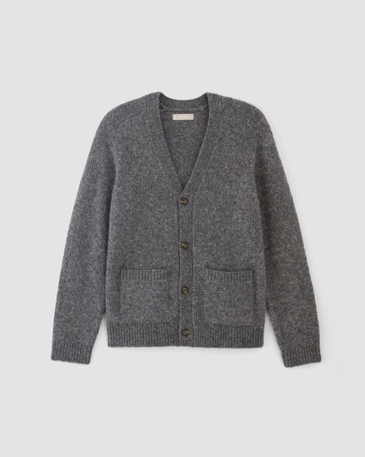 The Cloud Relaxed Cardigan | Heathered Dark Charcoal