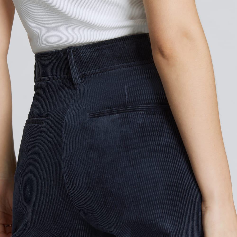 The Corduroy Way-High® Drape Pant  | Deep Navy