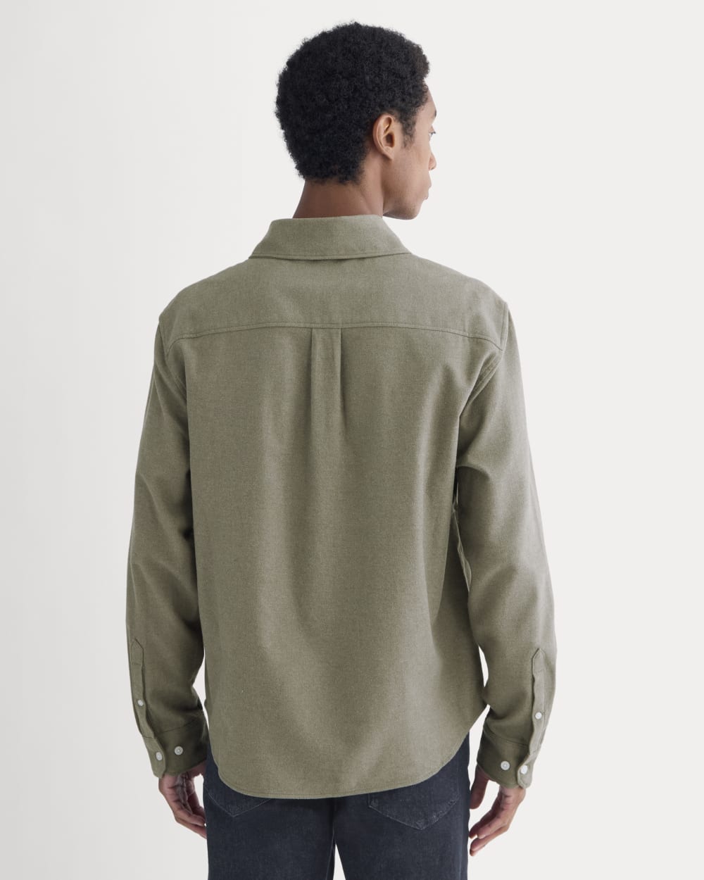 Brushed Flannel Shirt | Heathered Thyme