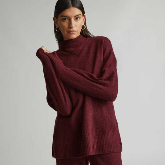 The Cozy-Stretch Pullover | Brandy