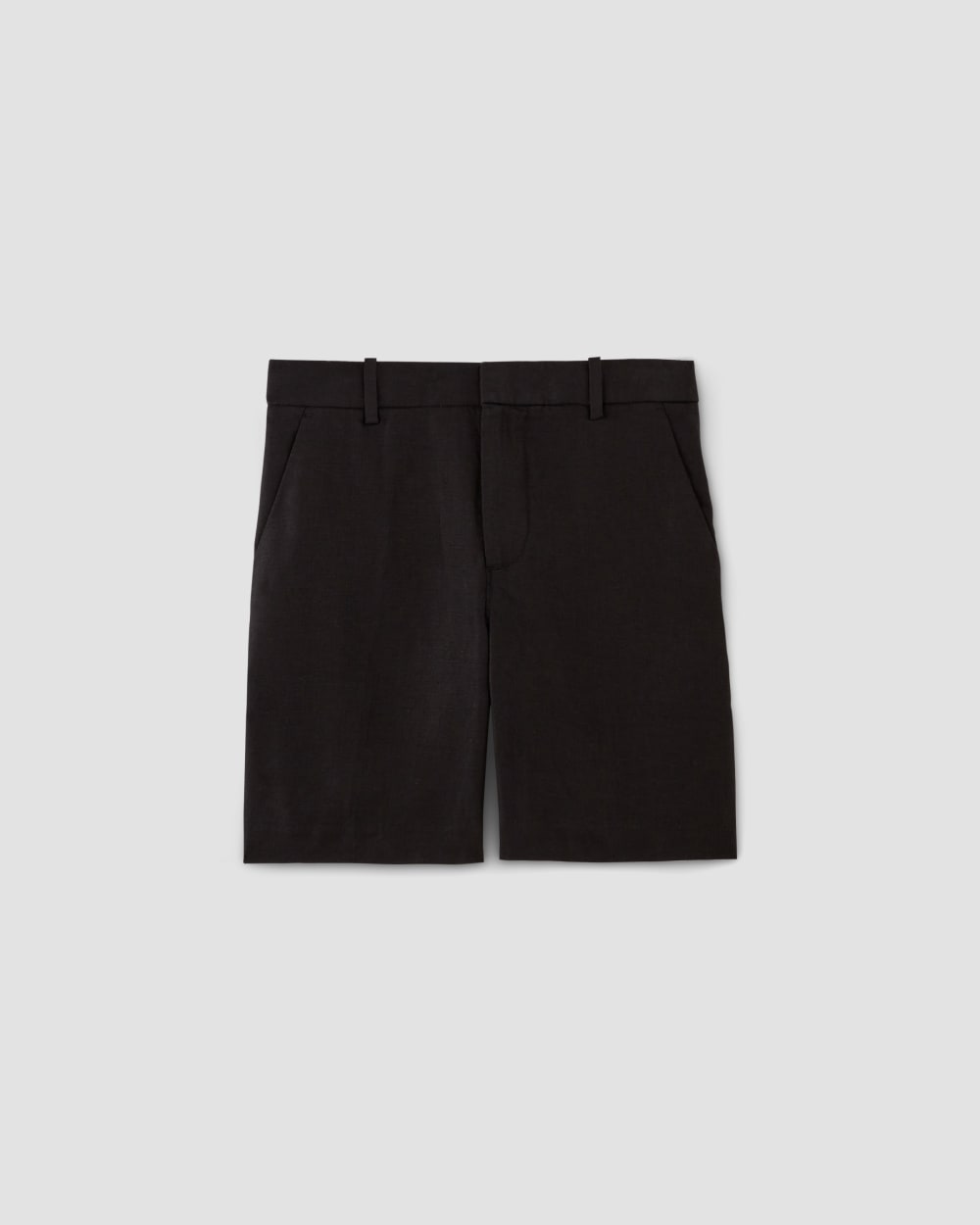 The 7 Linen Trouser Short | Black
