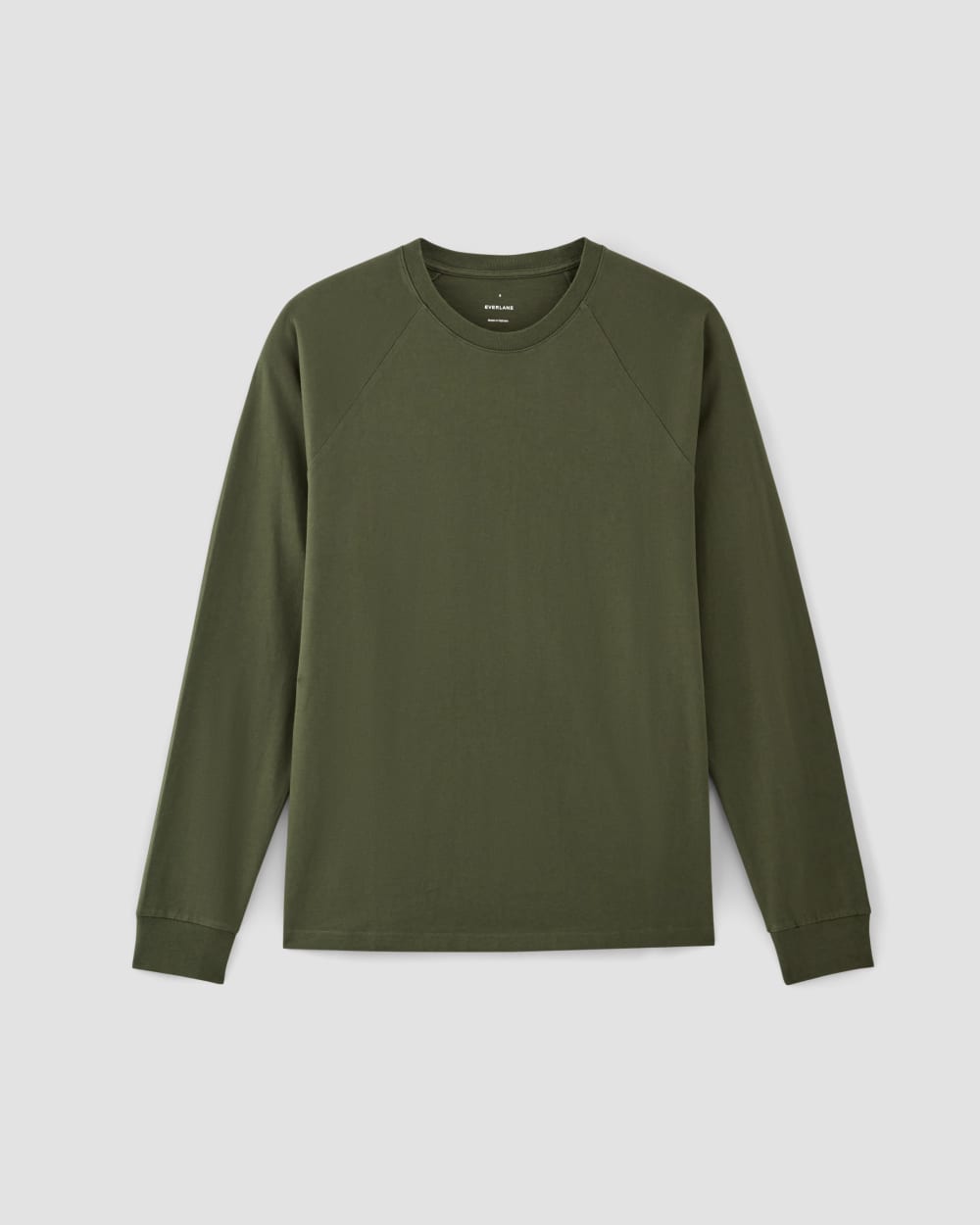 The Premium-Weight Long-Sleeve Crew | Uniform | Deep Moss Green