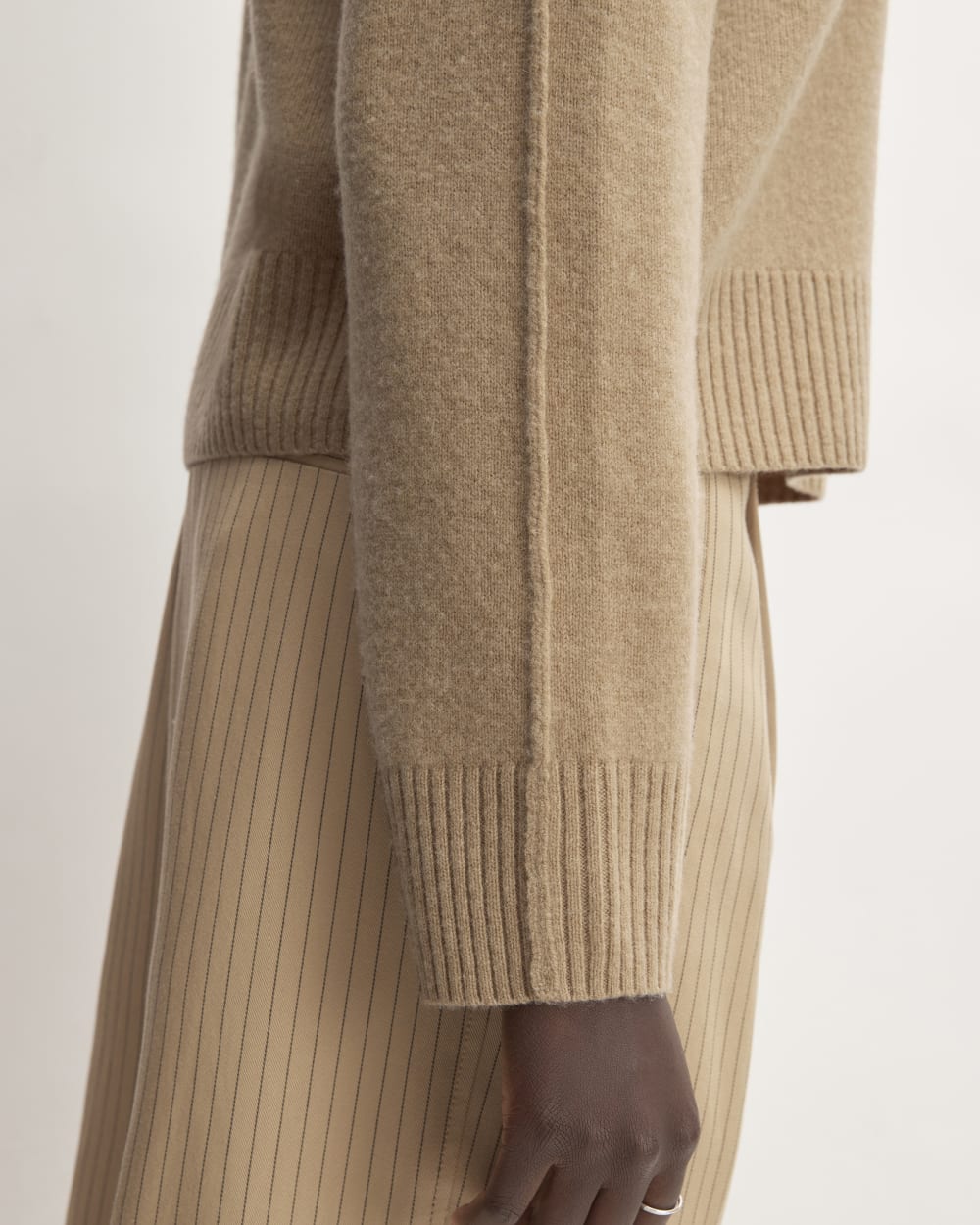 The Good Merino Wool Mockneck Sweater | Light Camel