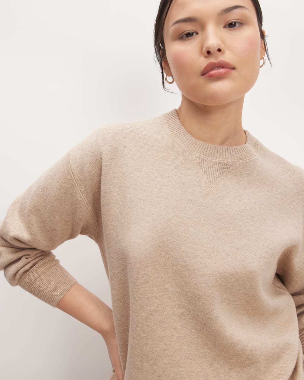The Cotton-Merino Sweatshirt | Warm Oat Heather