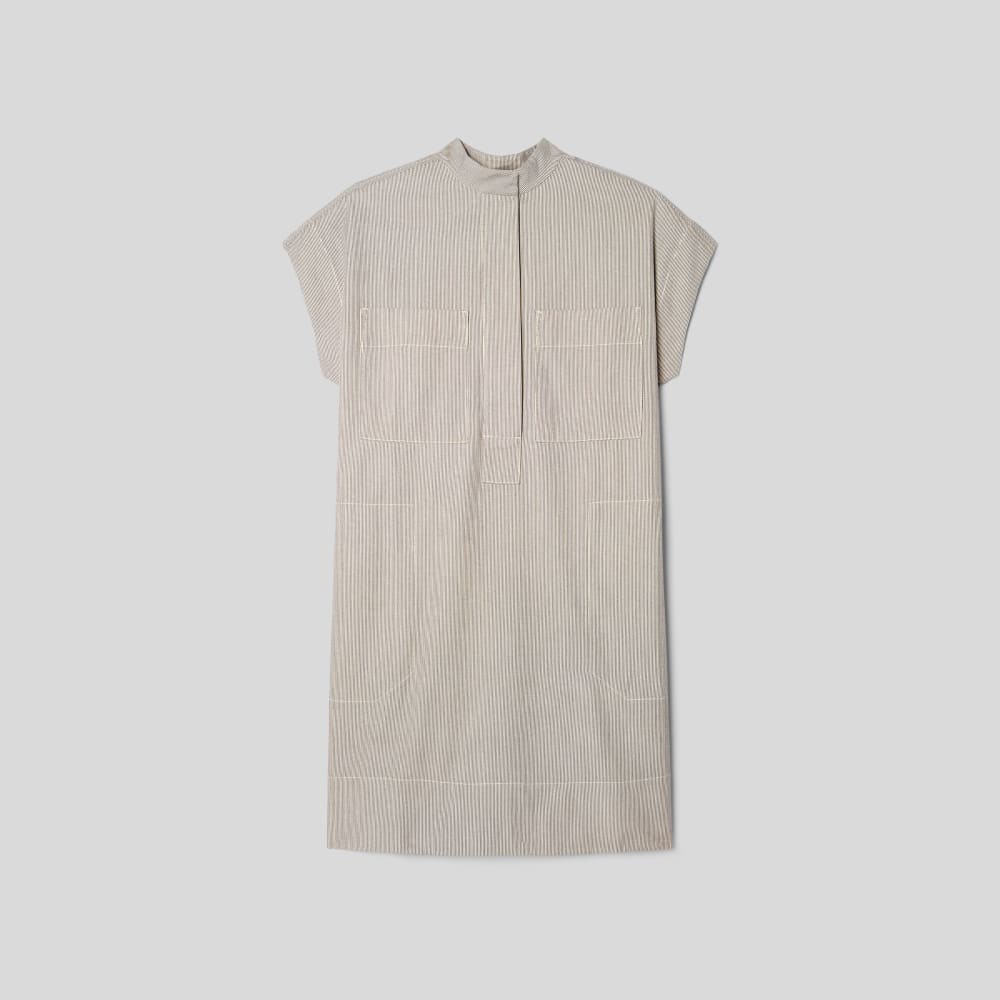 The Easy Workwear Dress | Canvas Tan / Navy
