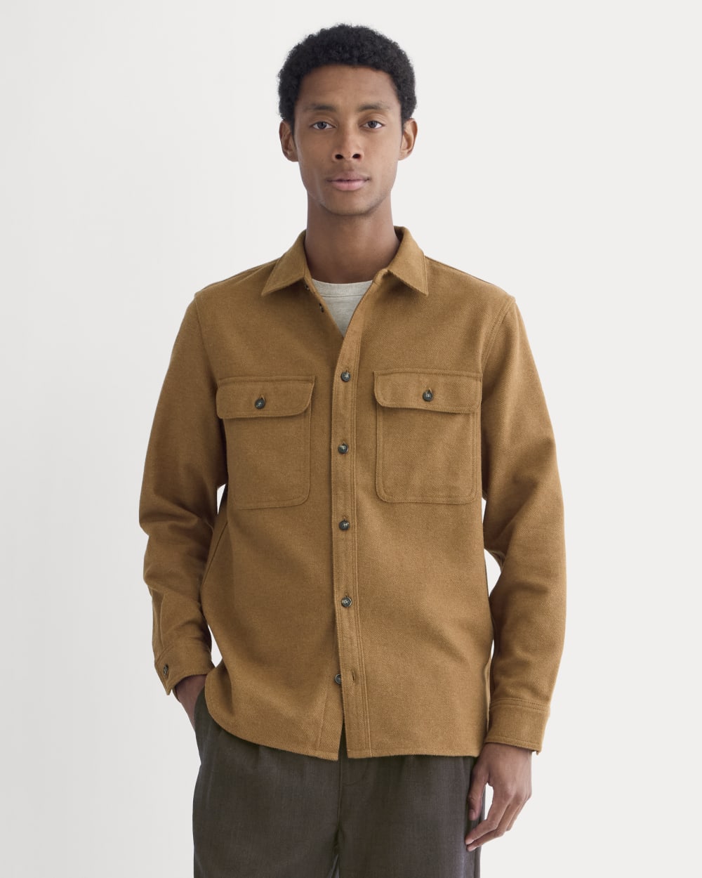 The Heavyweight Overshirt | Uniform | Heathered Toffee