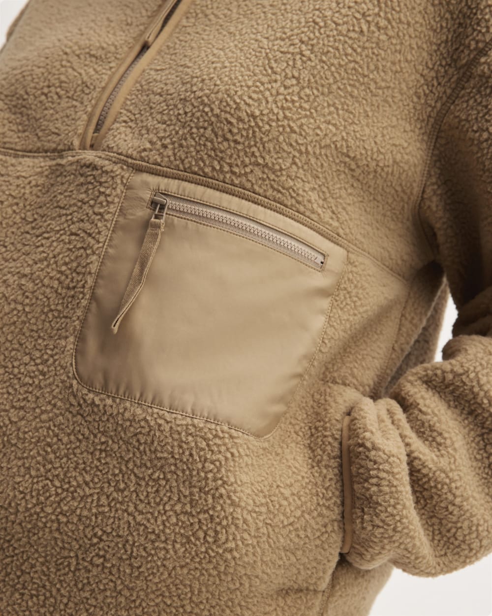 The ReNew Fleece Oversized Half-Zip | Tiger's Eye