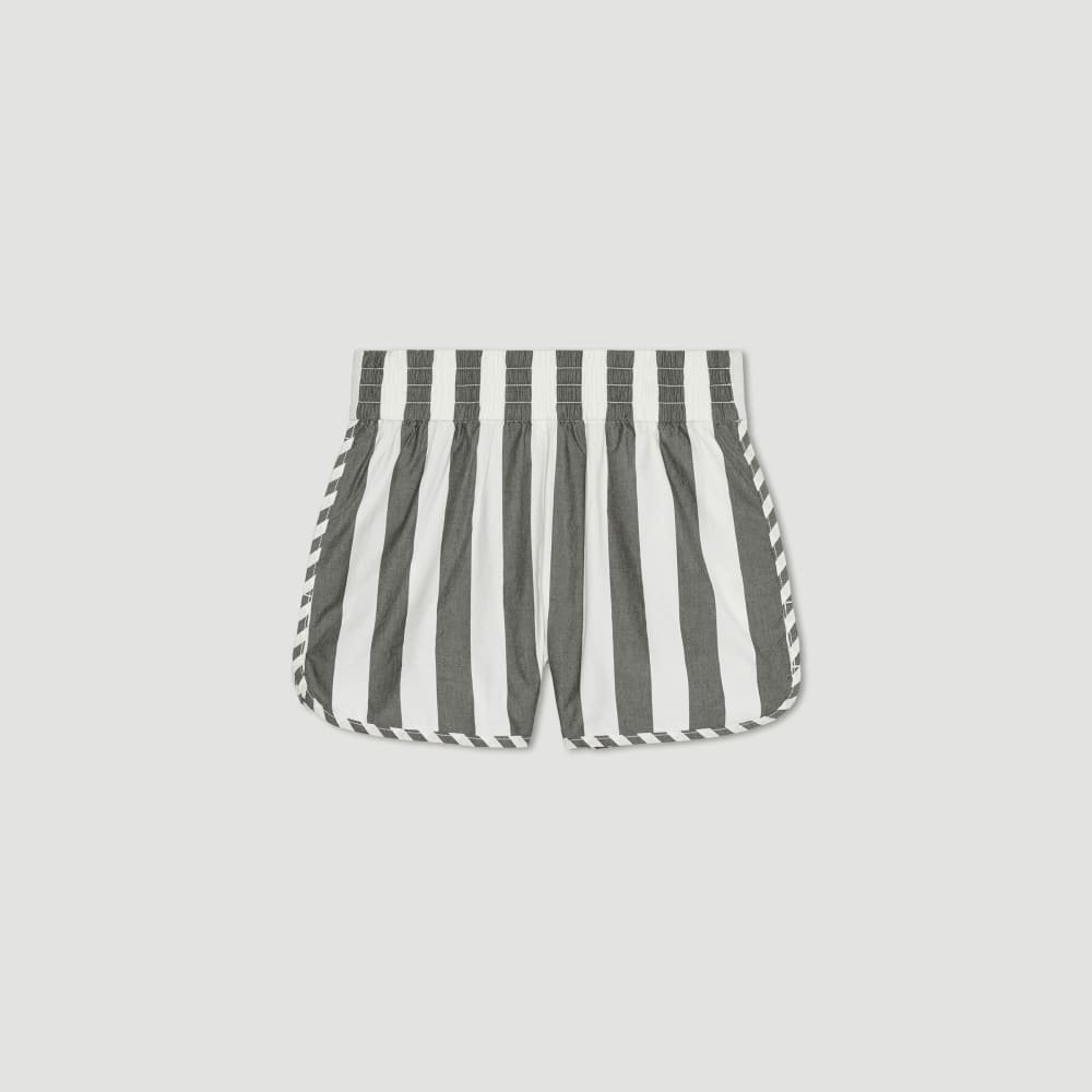 The Poplin Boxer Short | Bone / Black