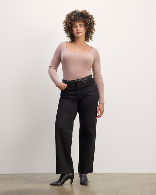 The Square Neck in Cashmere | Dusty Rose