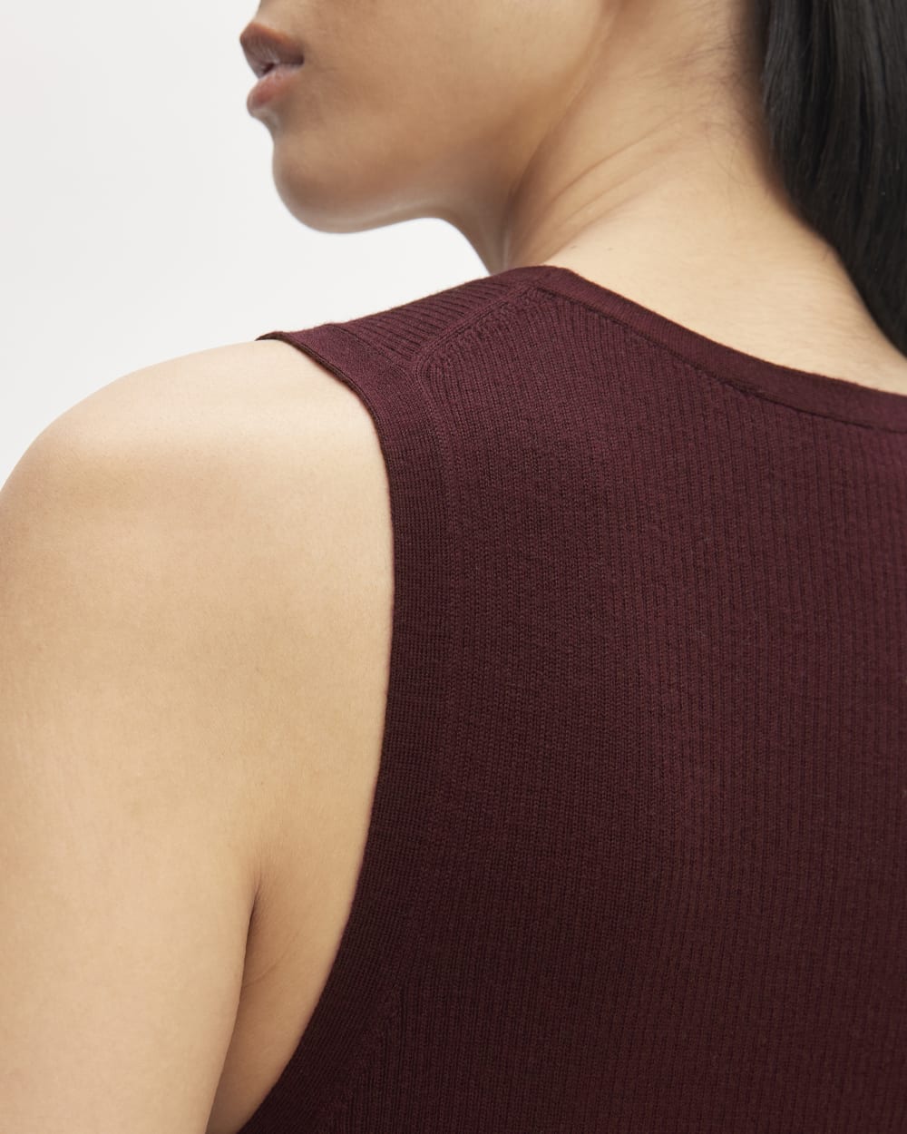 The Tank in Ultrasoft Merino | Burgundy
