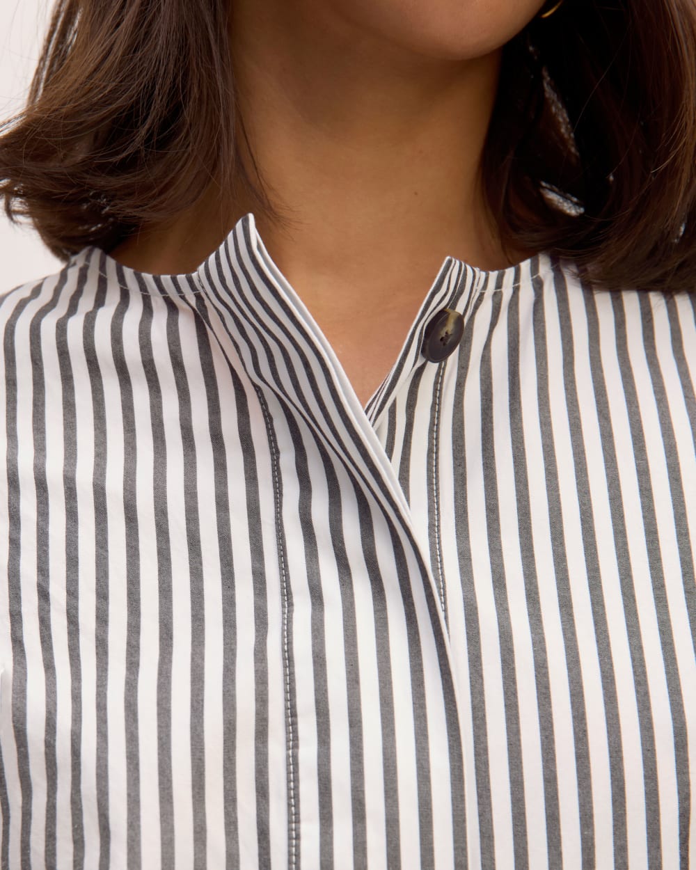 The Supima® Cotton Tunic | Optic White / Black