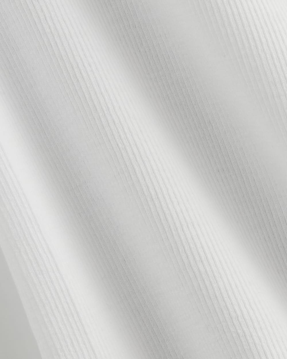 The Luxe Rib Scoop-Neck Tee | White
