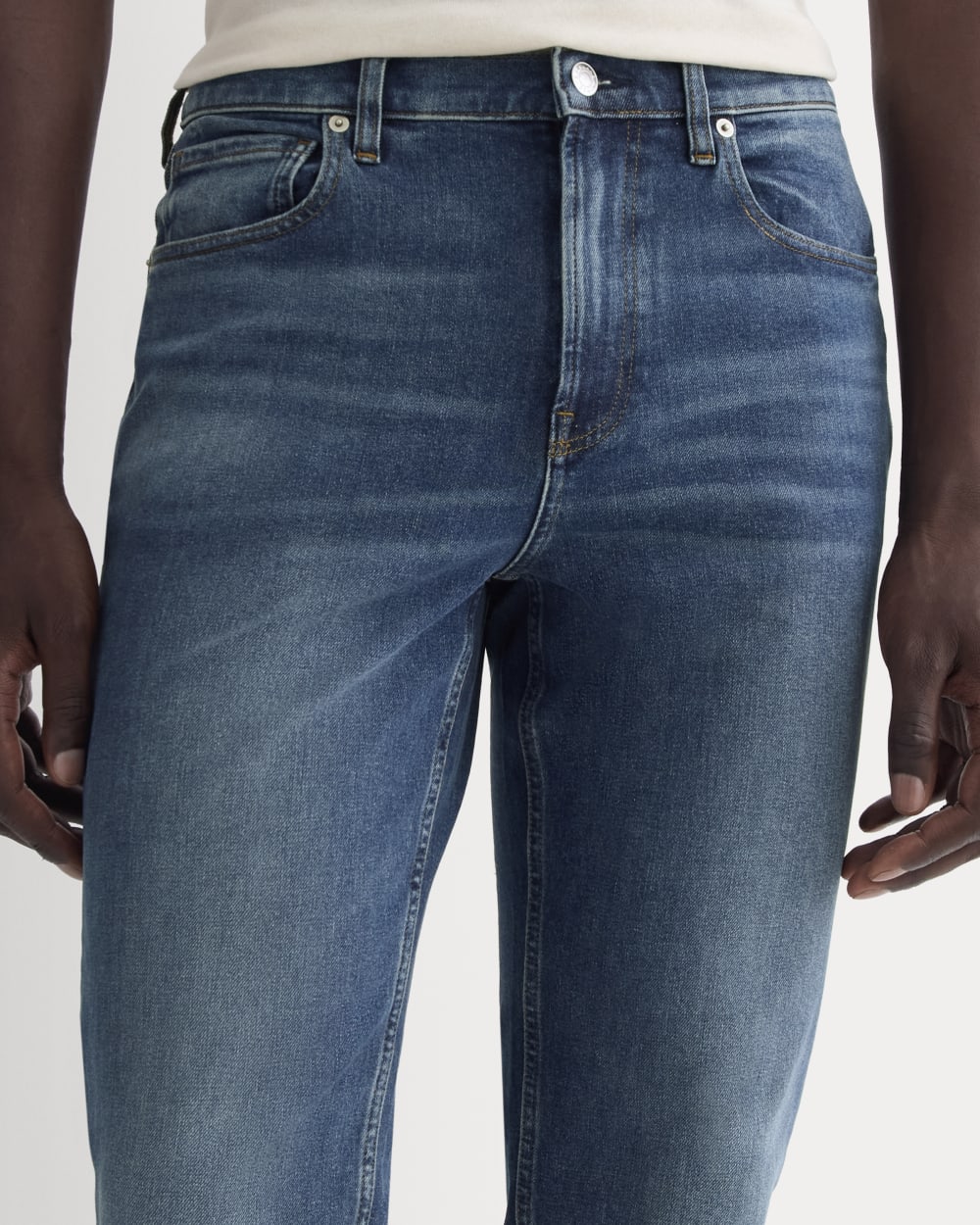 The Relaxed 4-Way Stretch Organic Jean | Uniform | Dark Indigo Fade