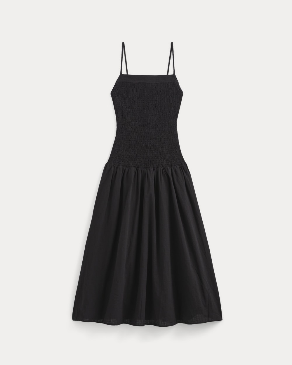 The Gauze Open-Back Dress | Black