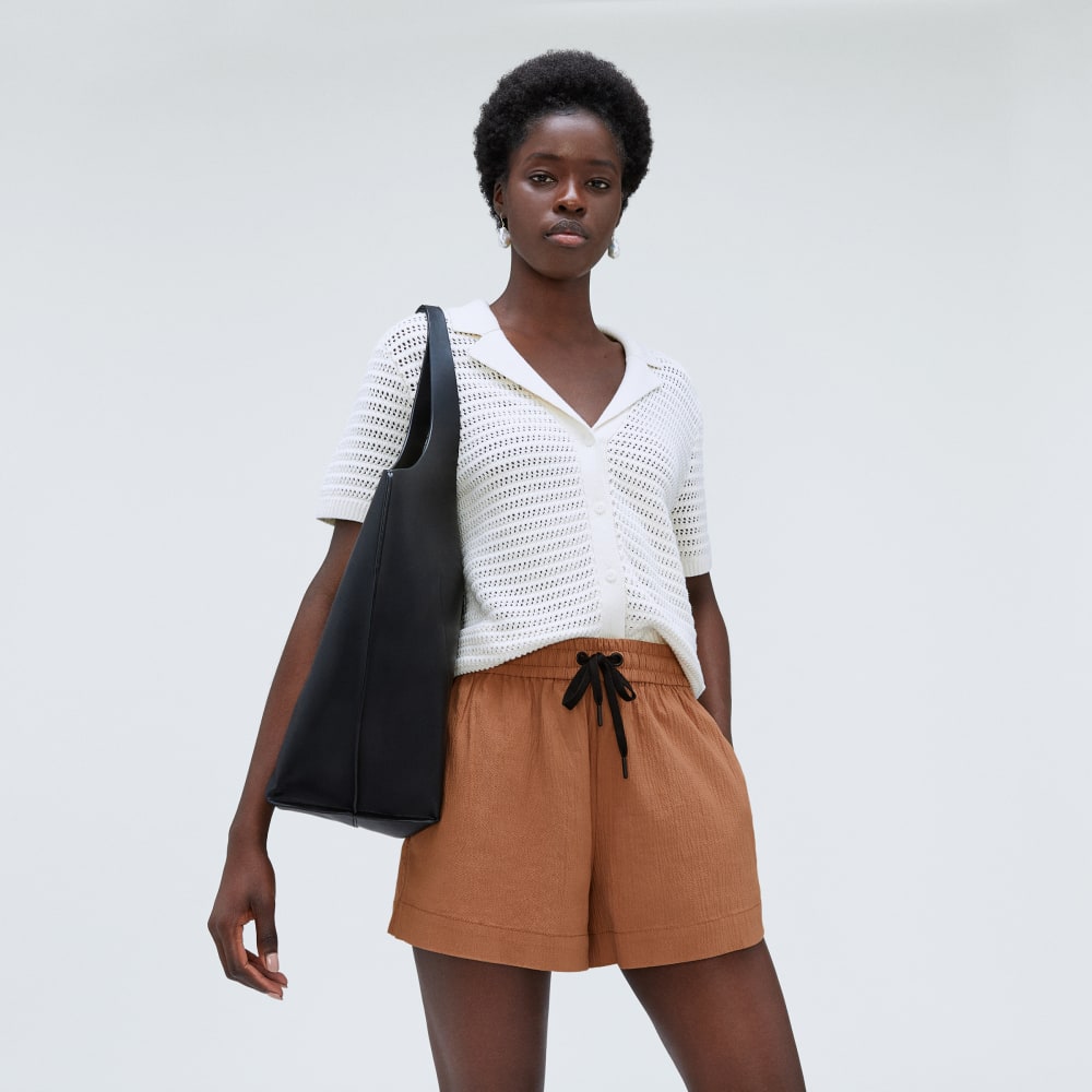 The Seersucker Boxer Short | Tawny Brown