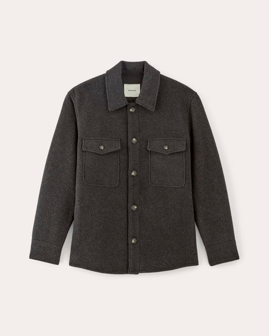 The Wool Overshirt | Heather Charcoal