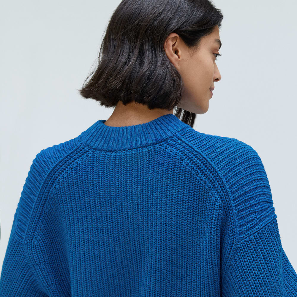 The Texture Cotton Crew | Lapis Blue
