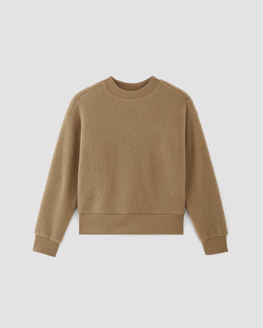 The ReNew Fleece Oversized Crew | Tiger's Eye