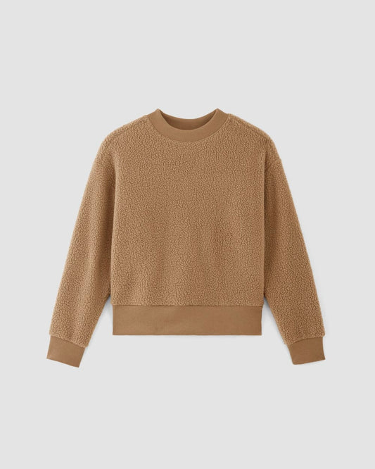 The ReNew Fleece Oversized Crew | Tiger's Eye