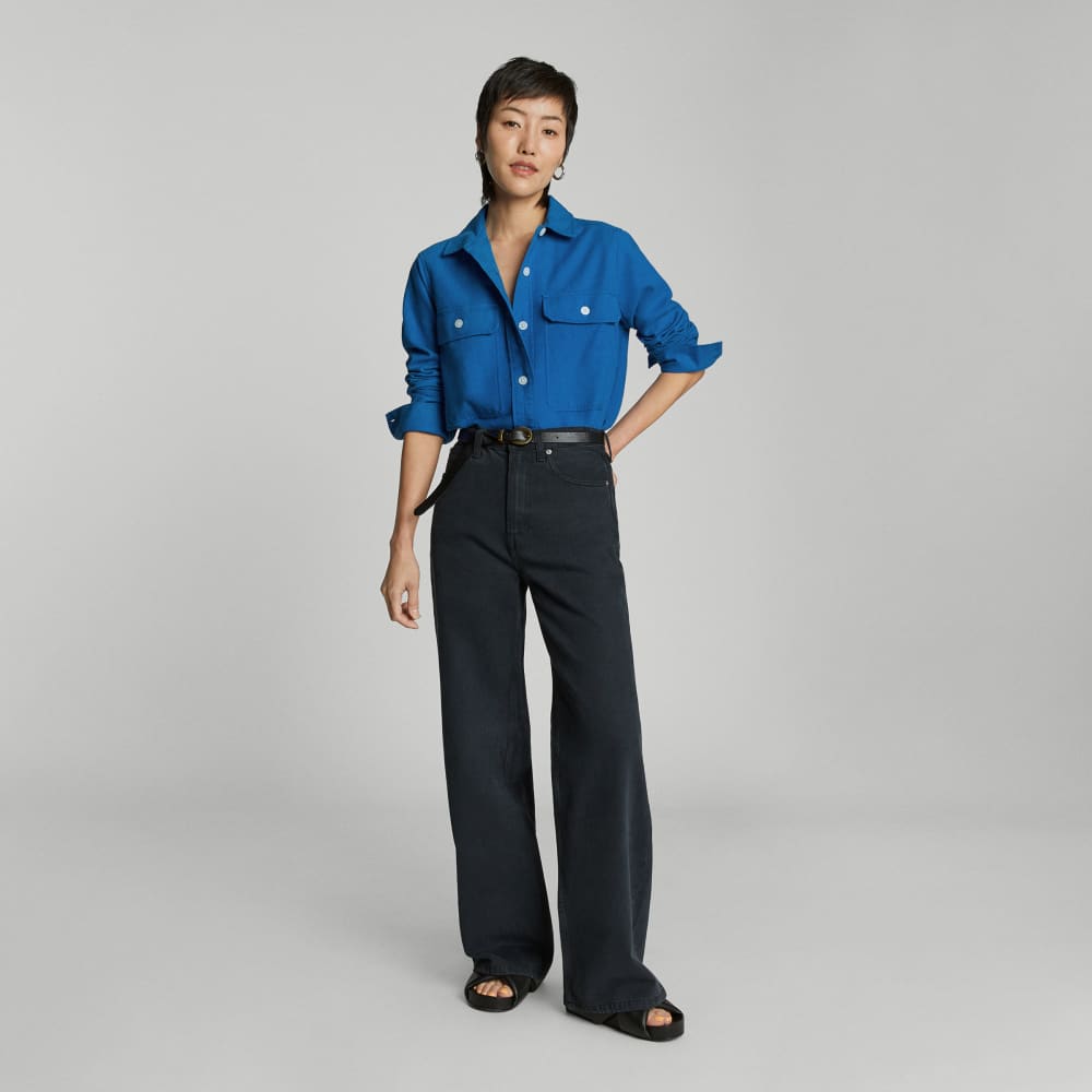 The Classic Cotton Flannel Shirt | Lapis Blue