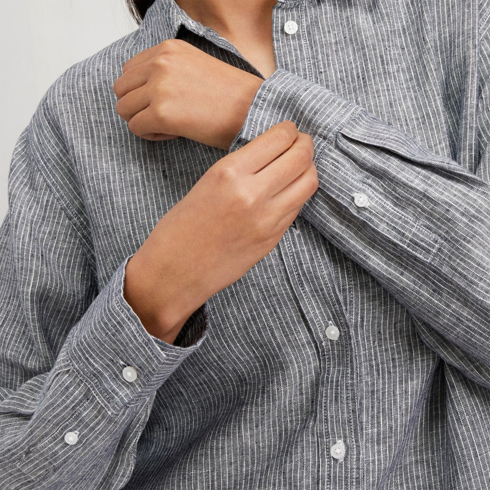 The Must-Have Shirt in Linen | Canvas Tan / Navy
