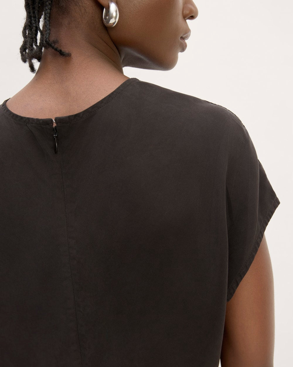 The Drape Top in Butterlite | Black