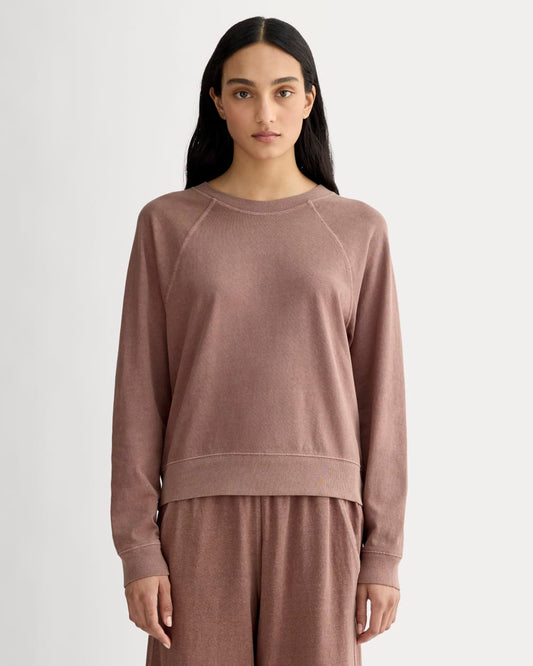 The Off-Duty Long-Sleeve Tee | Brown Garment Dye