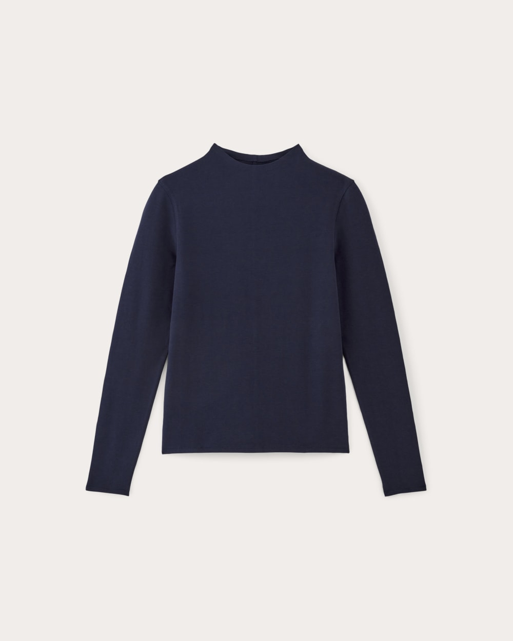 The Form Funnel-Neck Tee | Navy