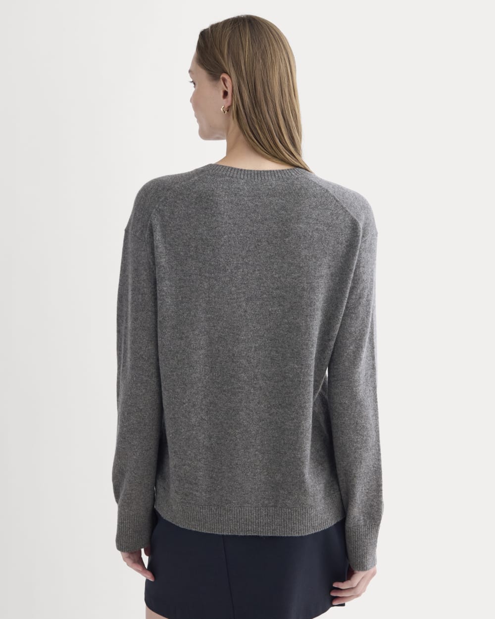 The Classic V in Cashmere | Heather Charcoal