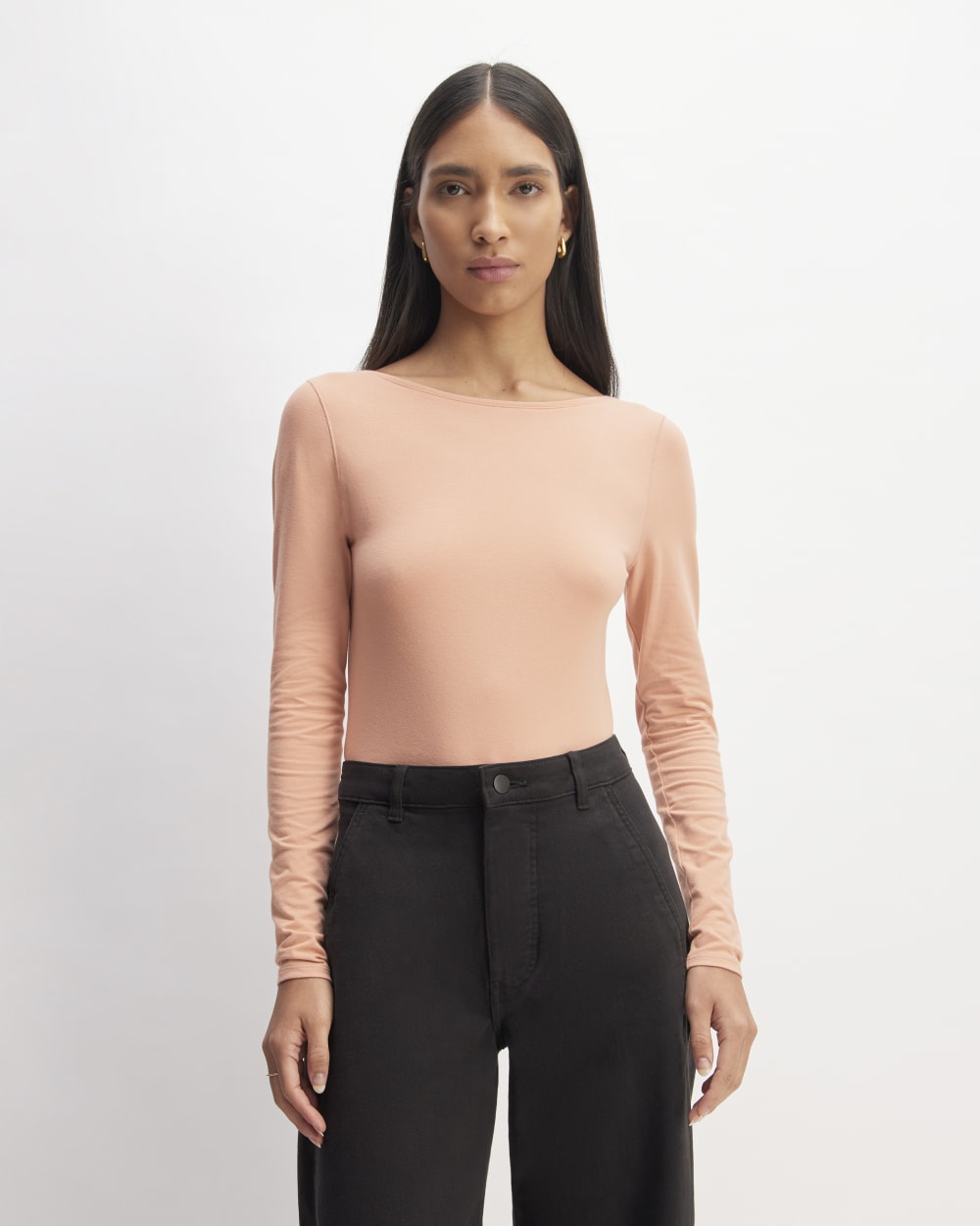 The Supima® Form Scoop-Back Tee | Blush Pink