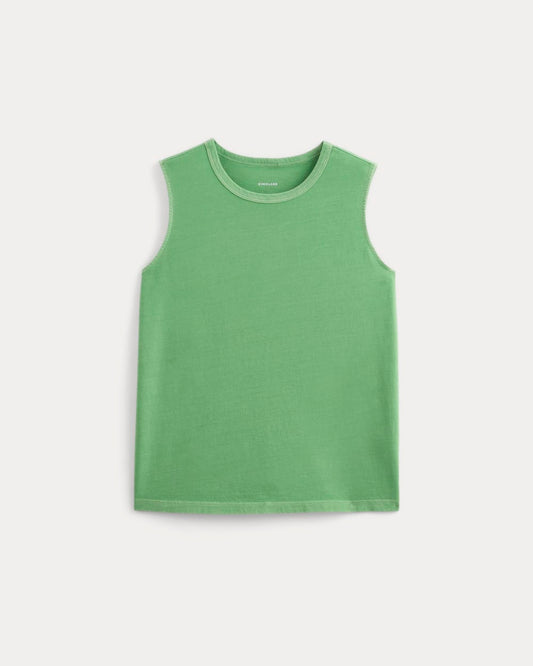 The Boyfriend Tank in Essential Cotton | Green Garment Dye