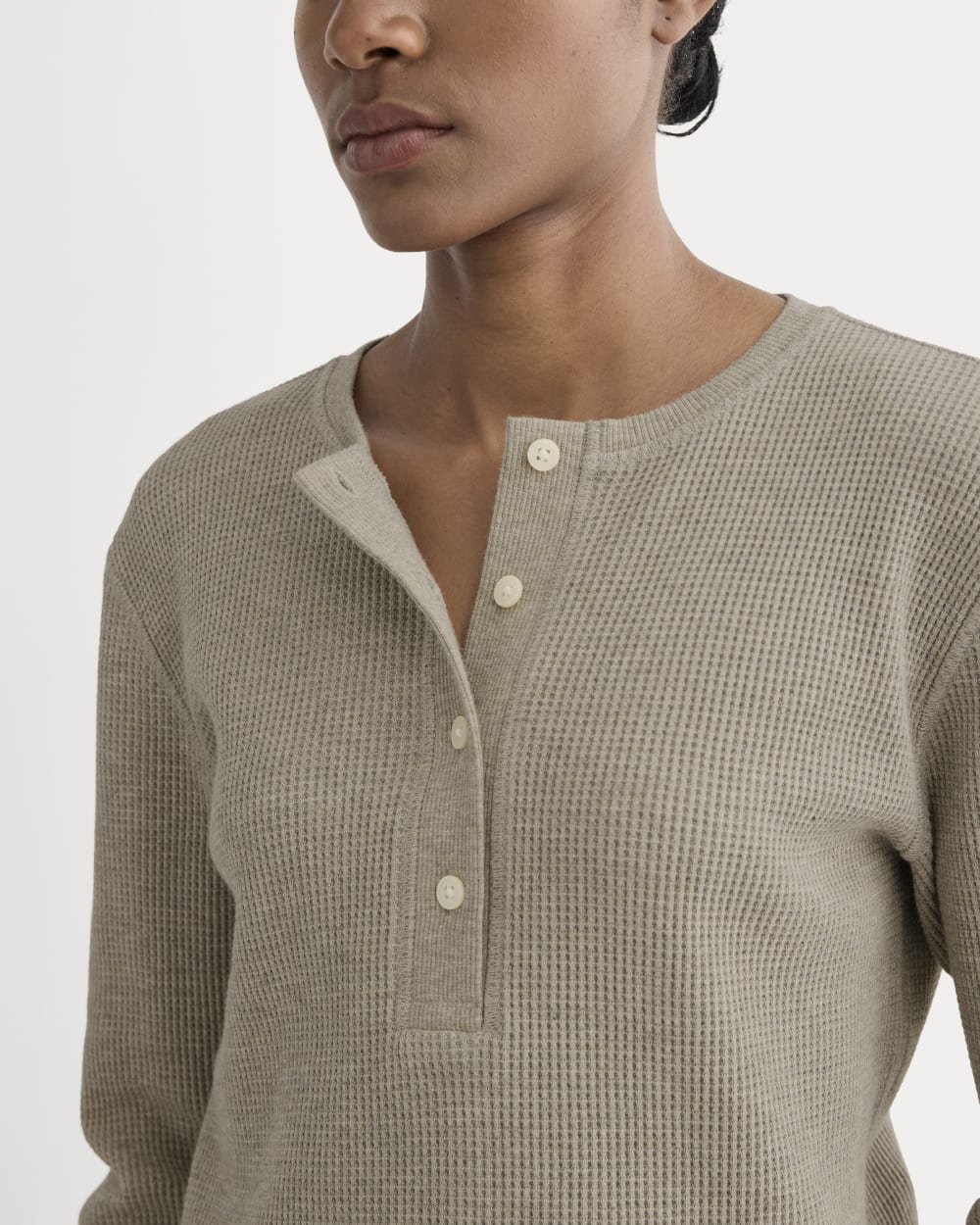 The Waffle Henley | Oatmeal Heather