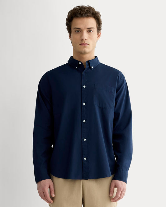 The Washed Poplin Shirt | Navy