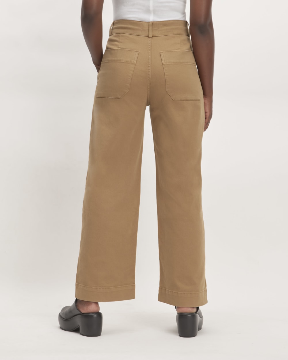 The Organic Wide-Leg Pant | Toasted Coconut