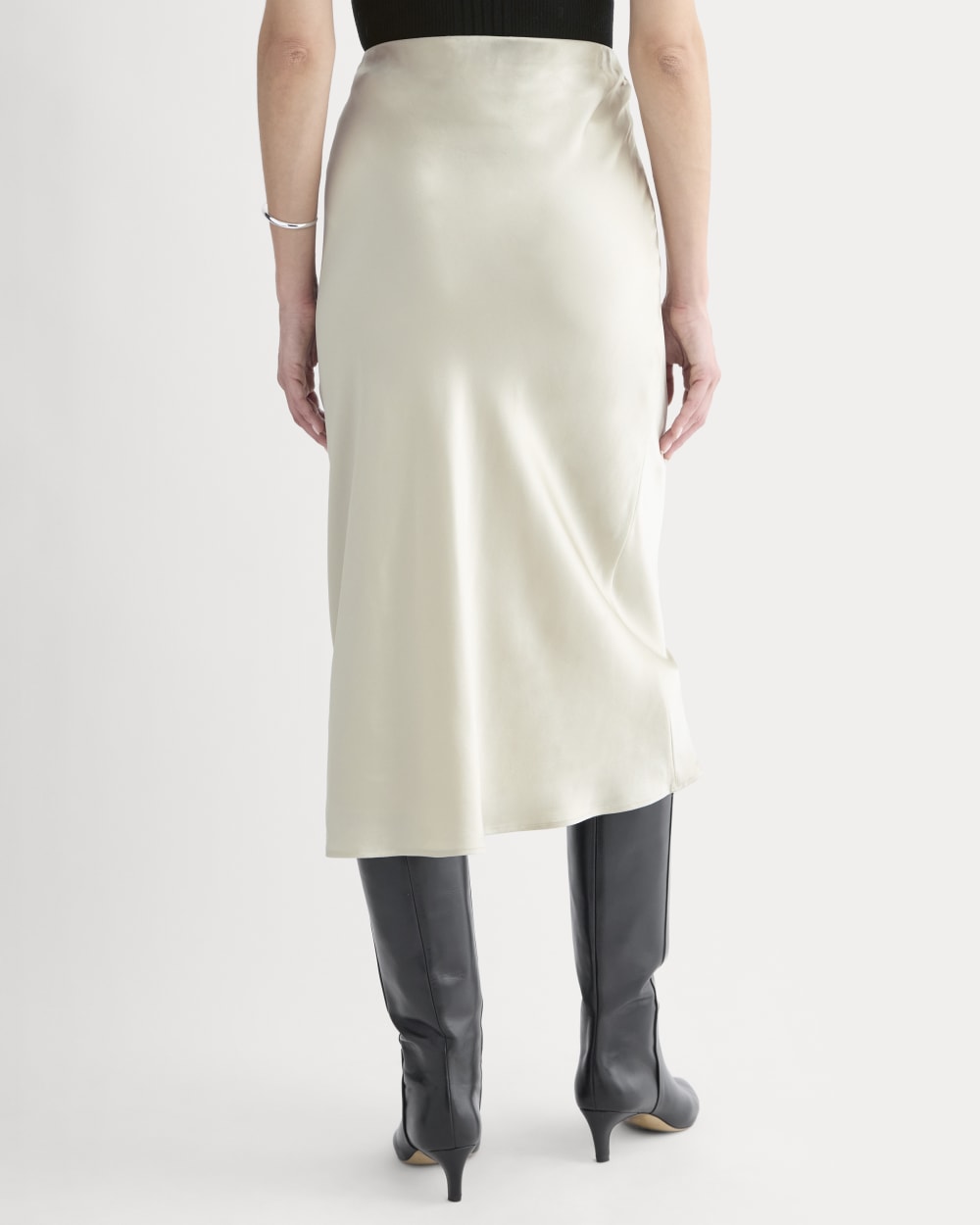 Slip Skirt in Silk Charmeuse | Peyote