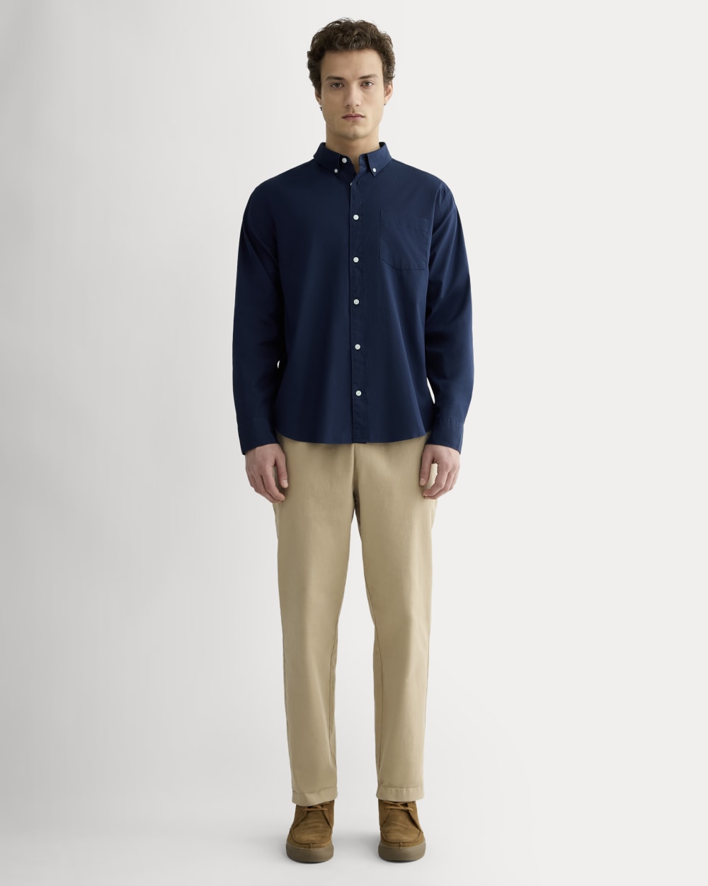 The Washed Poplin Shirt | Navy