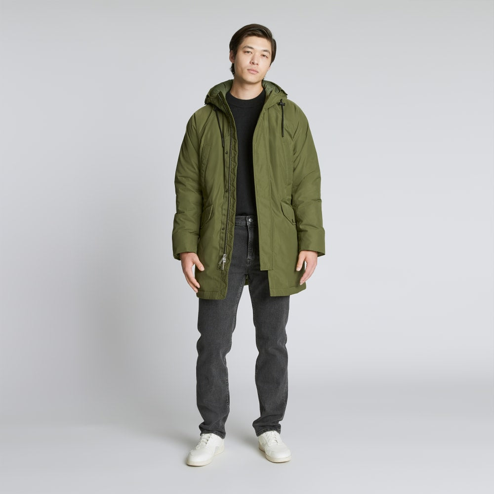 The ReNew Long Parka | Moss