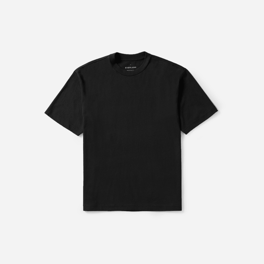 The Premium-Weight Relaxed Crew | Uniform | Black