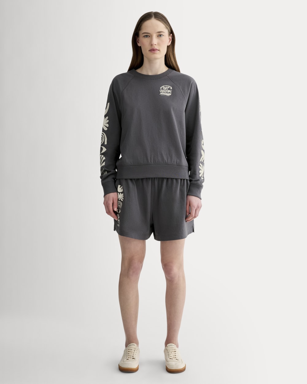 The Everlane x Parks Project Off-Duty Long-Sleeve Tee | Forged Iron / Natural