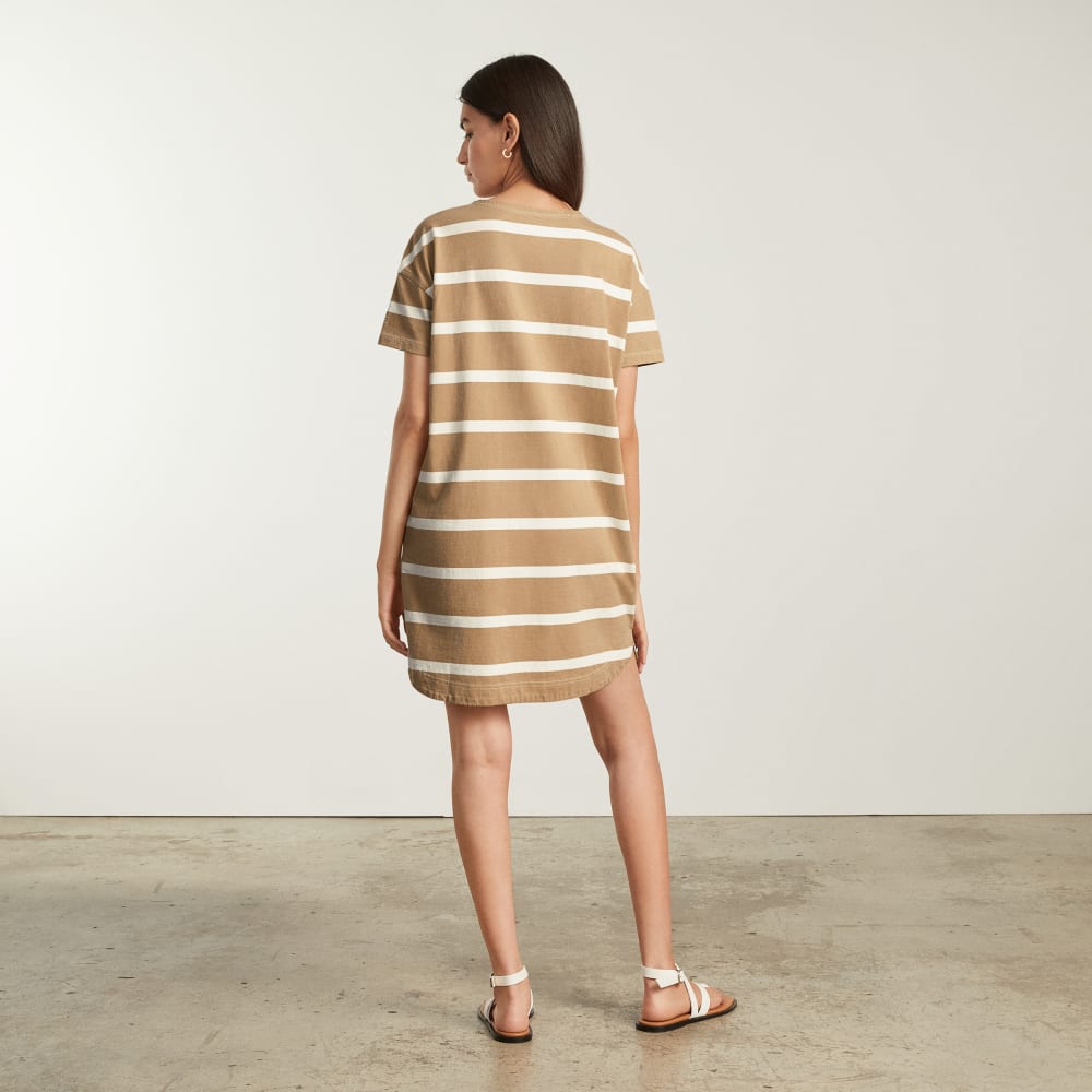 The Oversized Mariner Dress | Iced Coffee / Tan