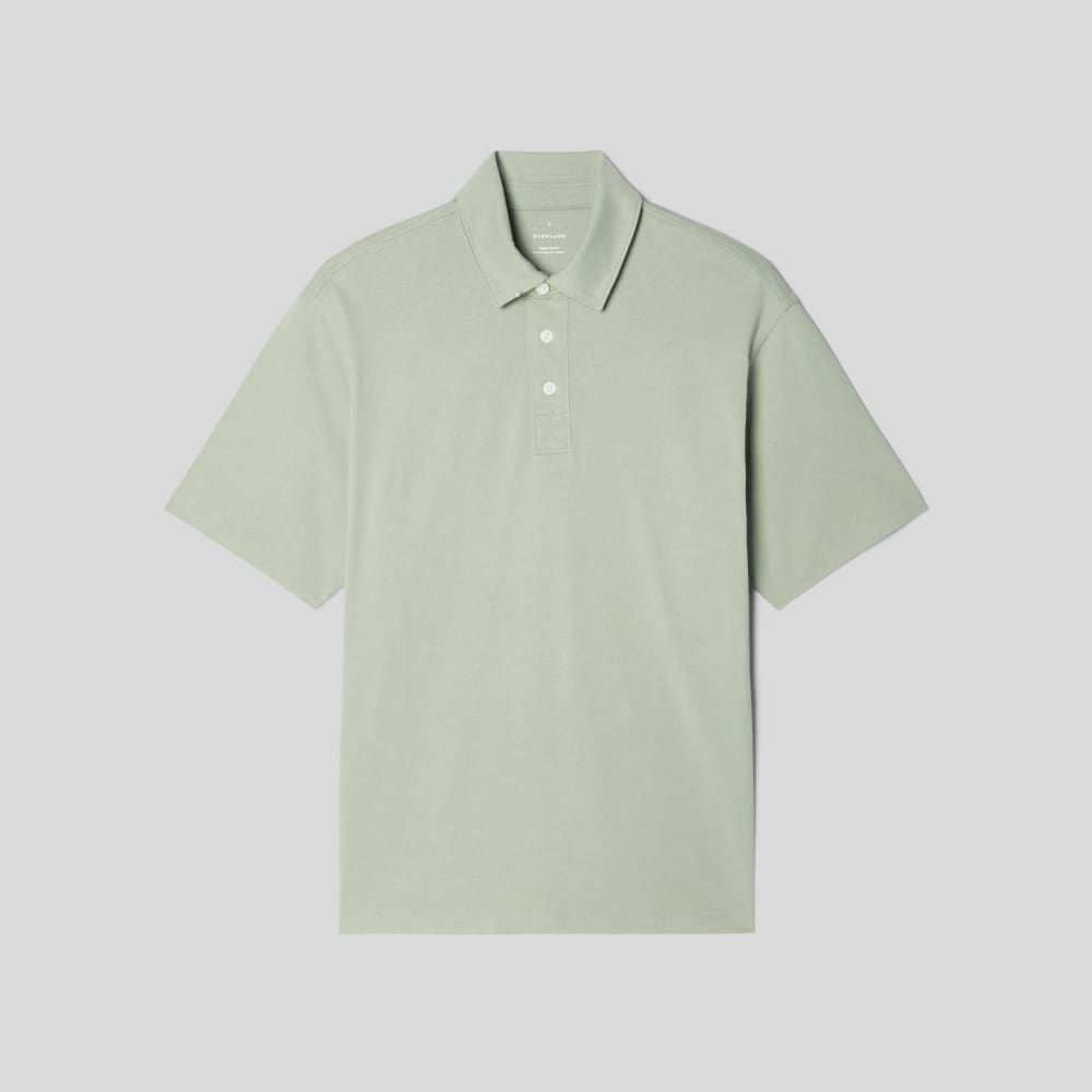 The Premium Weight Relaxed Polo | Seagrass