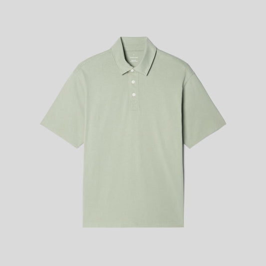The Premium Weight Relaxed Polo | Seagrass