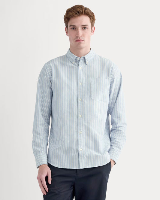 The Slim Oxford Shirt | Summer Sky Stripe | Standard
