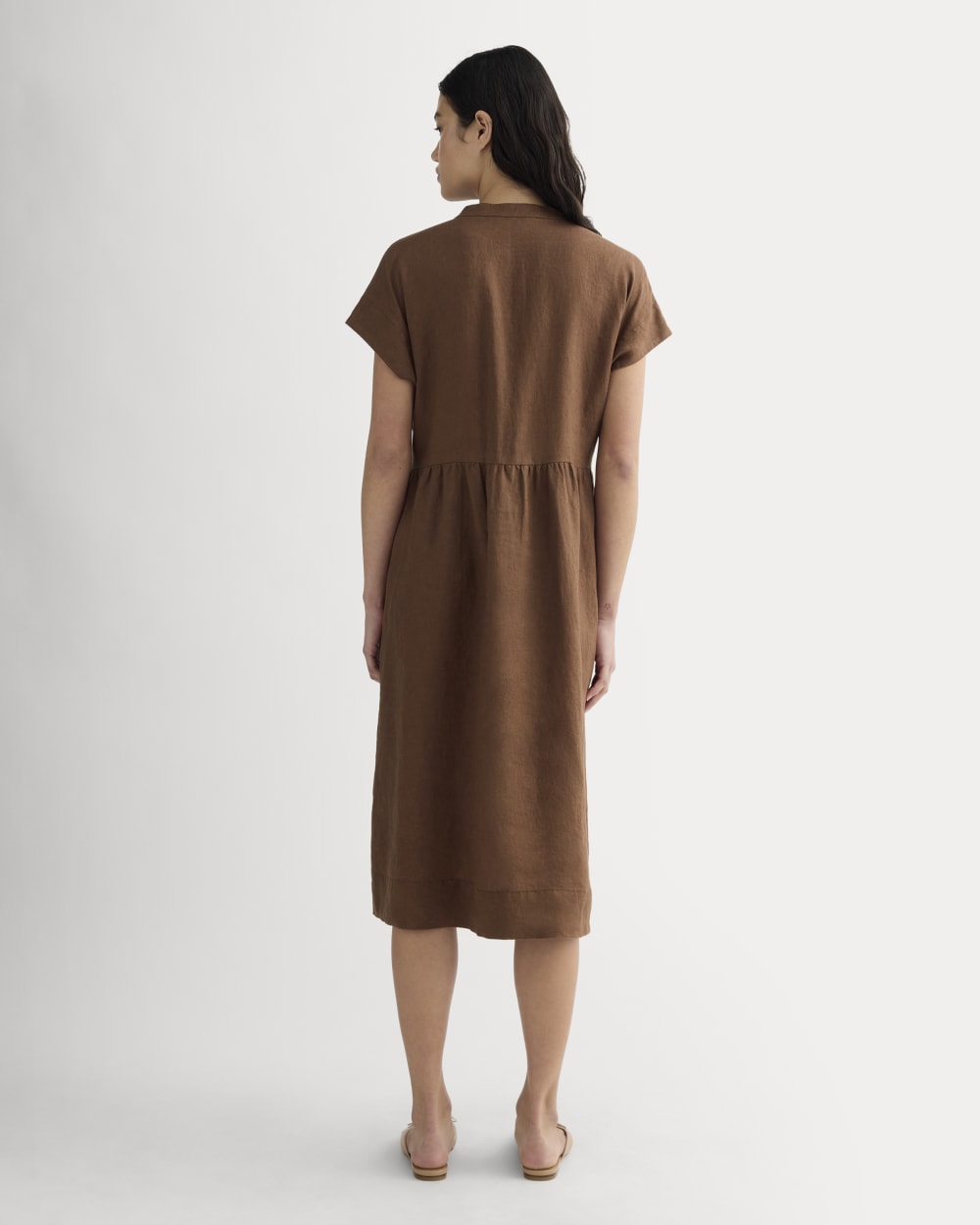 The Craft Dress in Linen | Cedarwood