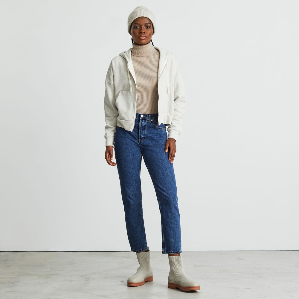 The Track Organic Cotton Hoodie | Light Heather Grey