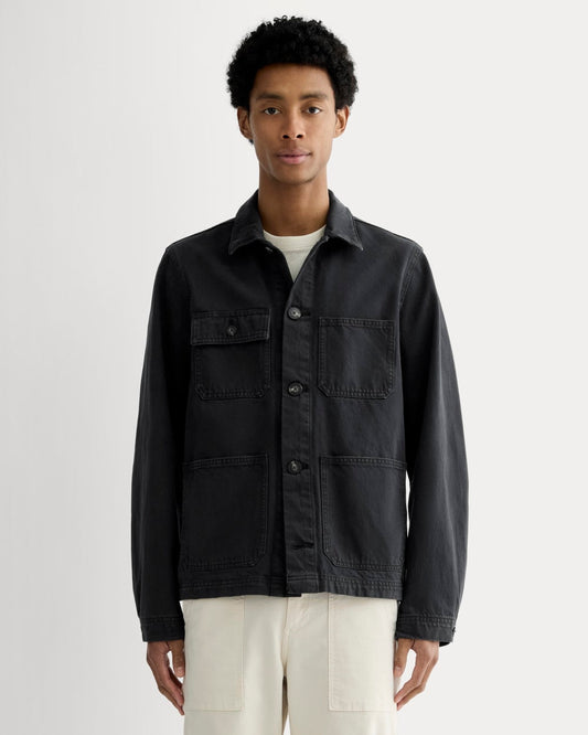 The Denim Utility Jacket | Black