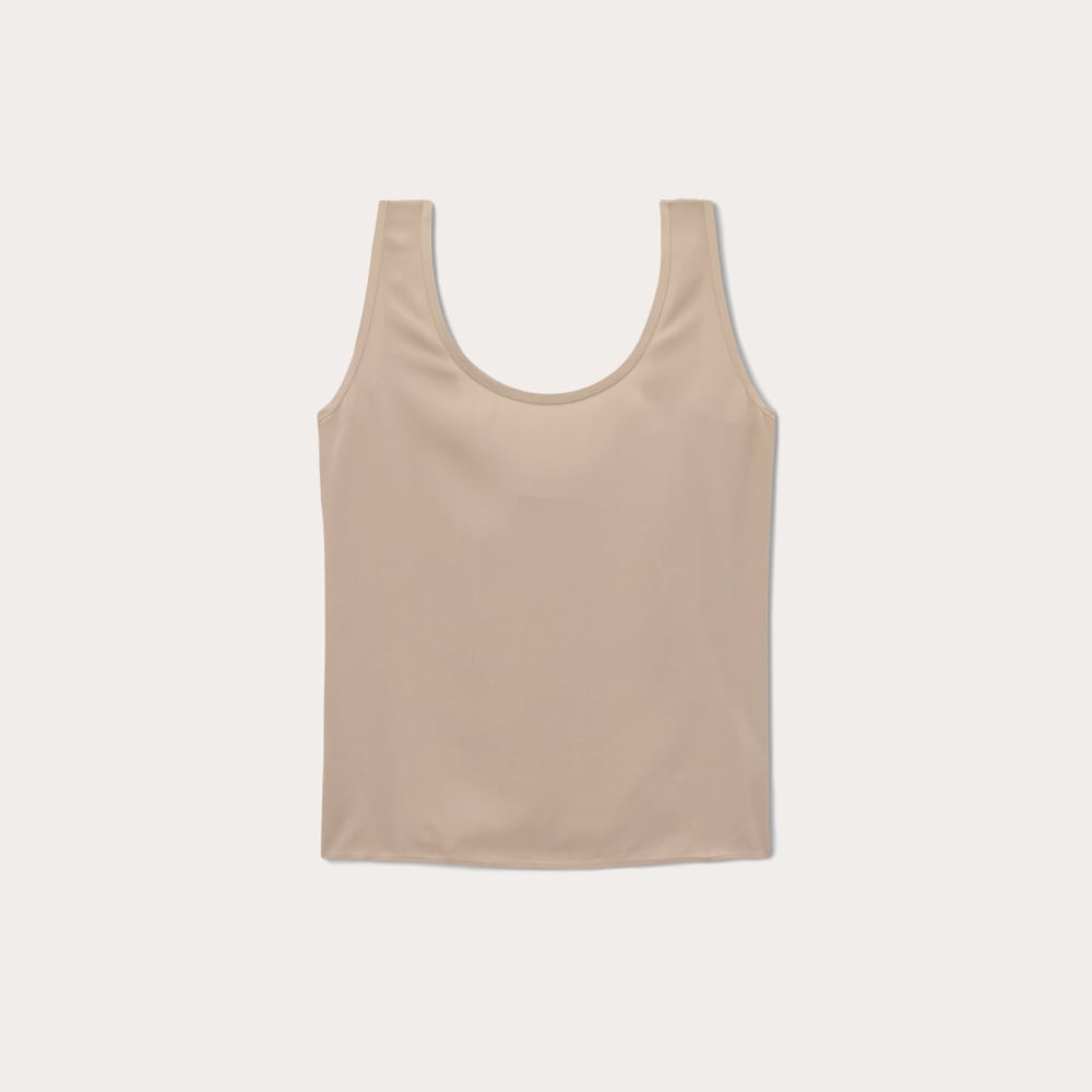 The Scoop Tank in Washable Silk | Burnt Sugar