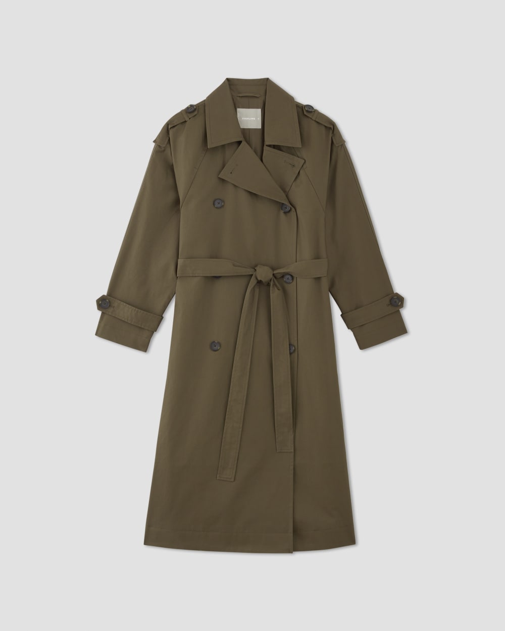 The Cotton Long Trench Coat | Beech