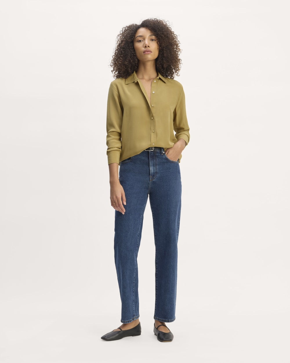 The Must-Have Shirt in Washable Silk | Fennel Seed