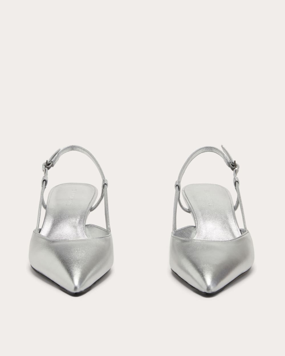 The Studio Slingback Heel | Silver